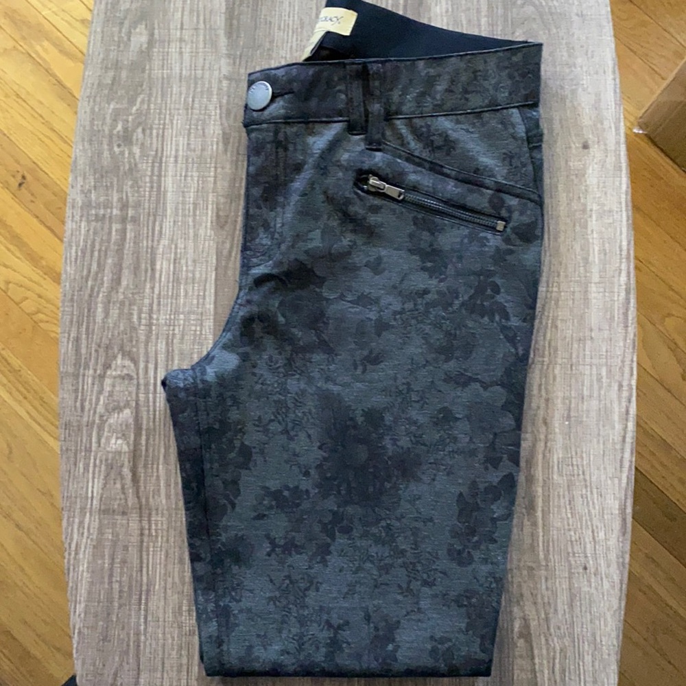 Democracy Floral Patterned Leggings - Black and Gray.  Reposhing.
